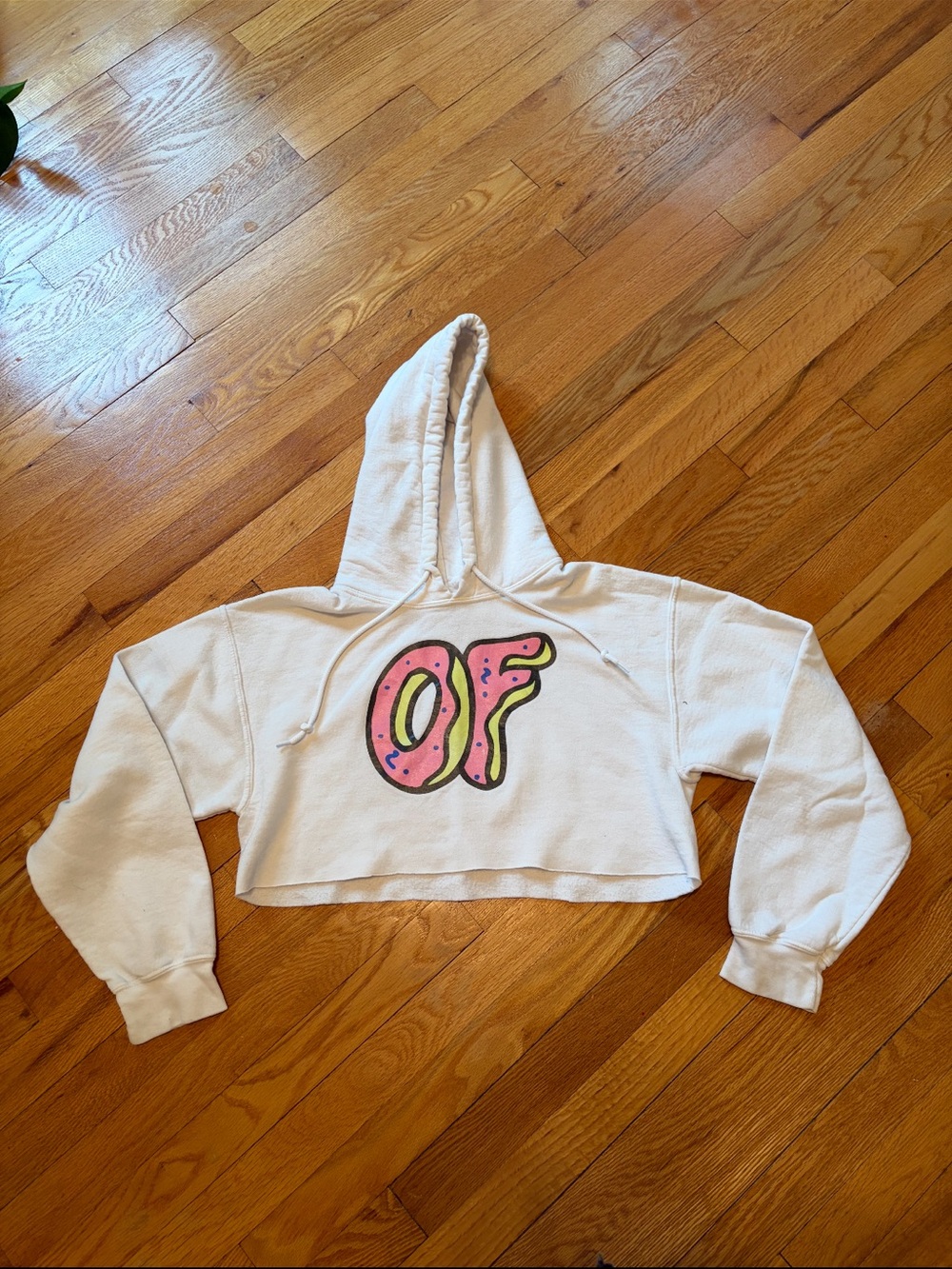 Odd Future OFWGKTA Tyler the Creator Cropped White Sweater Sweatshirt